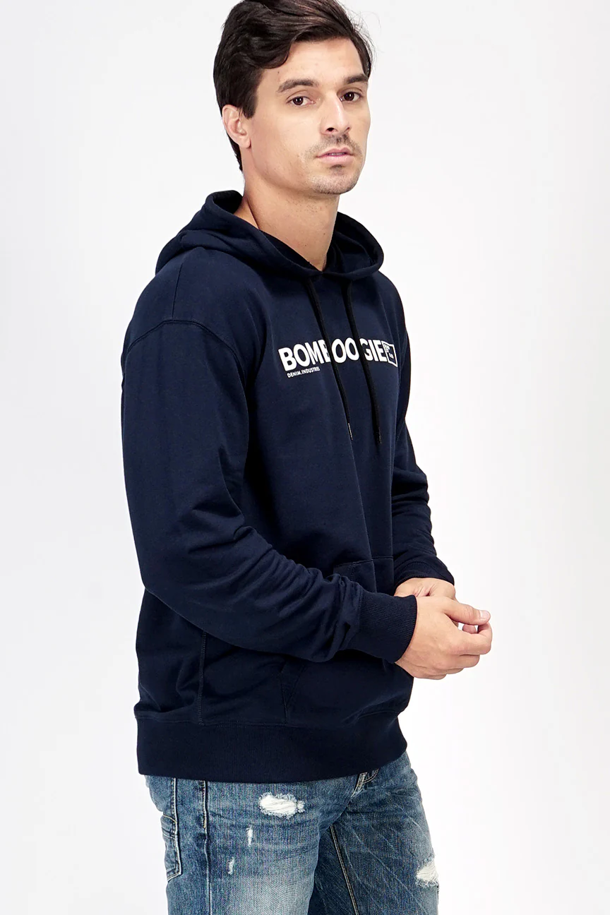 Sweater Hoodie Fractal Navy - Image 2
