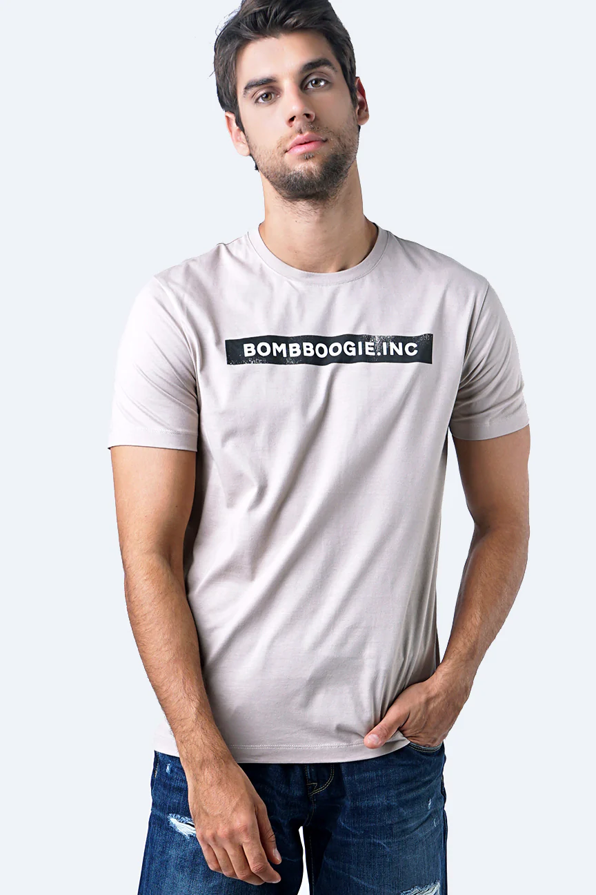 T-Shirt Lengan Pendek Freebie Khaki