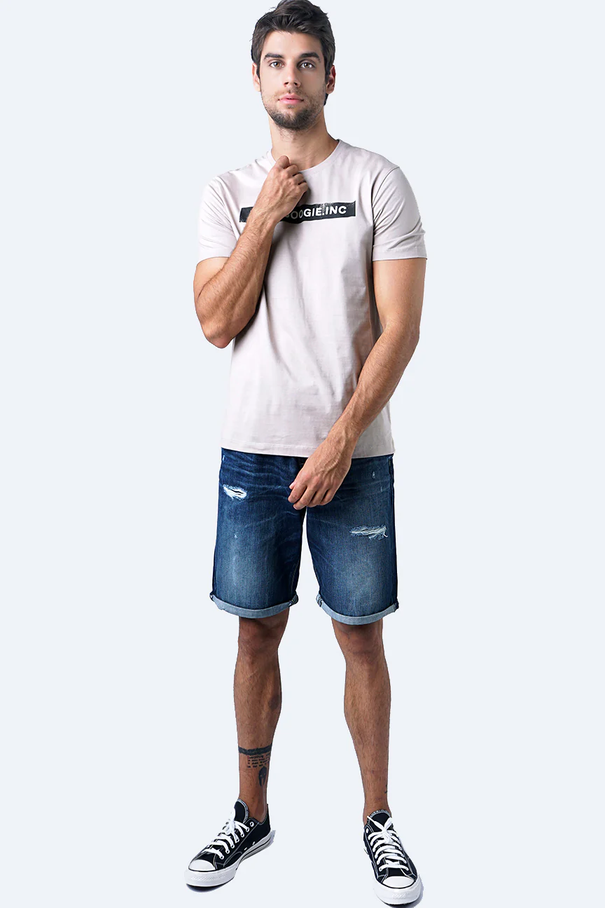 T-Shirt Lengan Pendek Freebie Khaki - Image 3