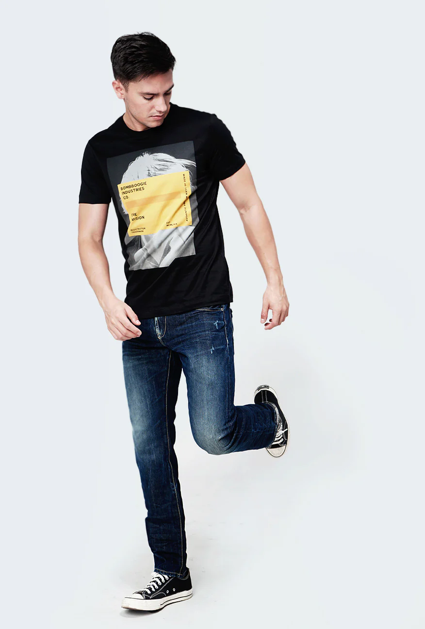T-Shirt Lengan Pendek Frisbee Black - Image 4