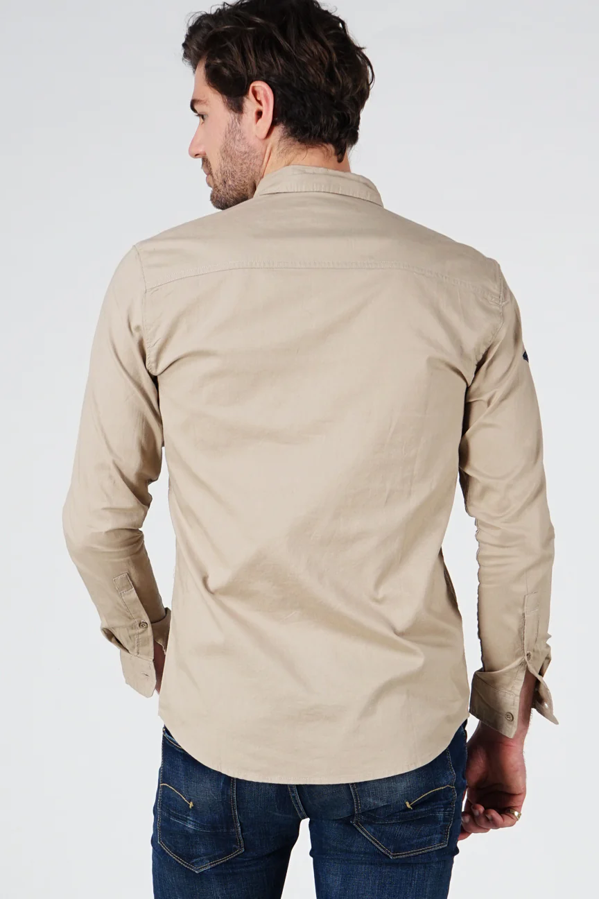 Kemeja Lengan Panjang Frost Khaki Regular - Image 4