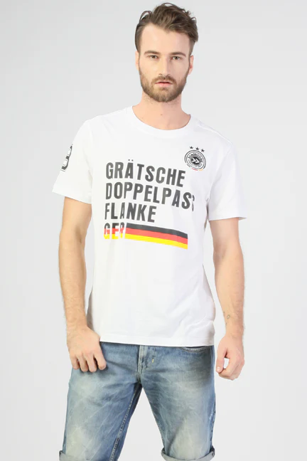 T-Shirt Lengan Pendek Germany Offwhite