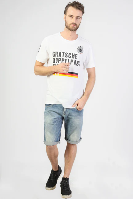 T-Shirt Lengan Pendek Germany Offwhite - Image 4