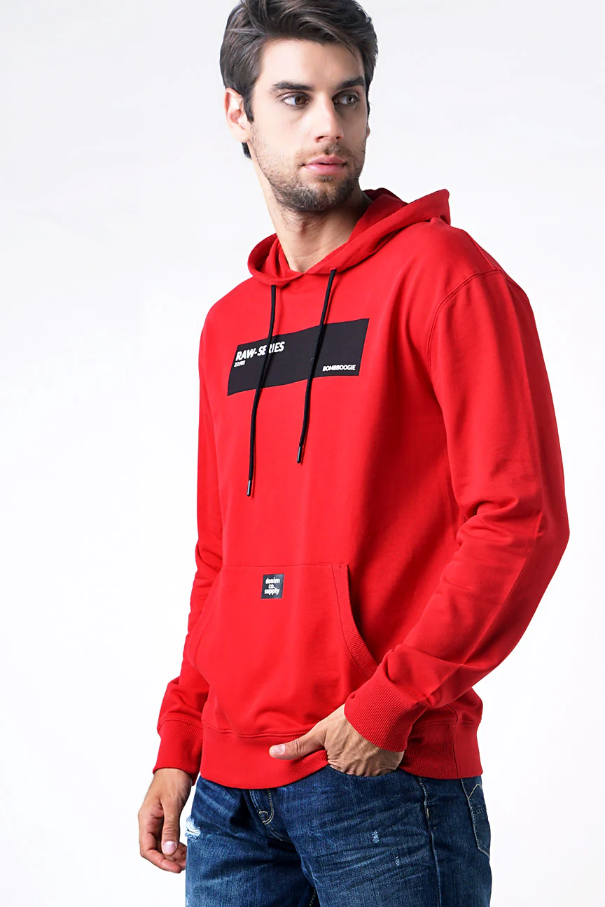 Sweater Hoodie Ginous Dark Red - Image 2