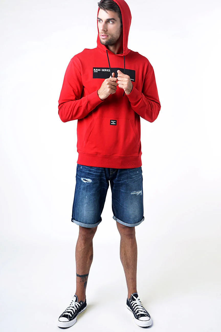 Sweater Hoodie Ginous Dark Red - Image 3