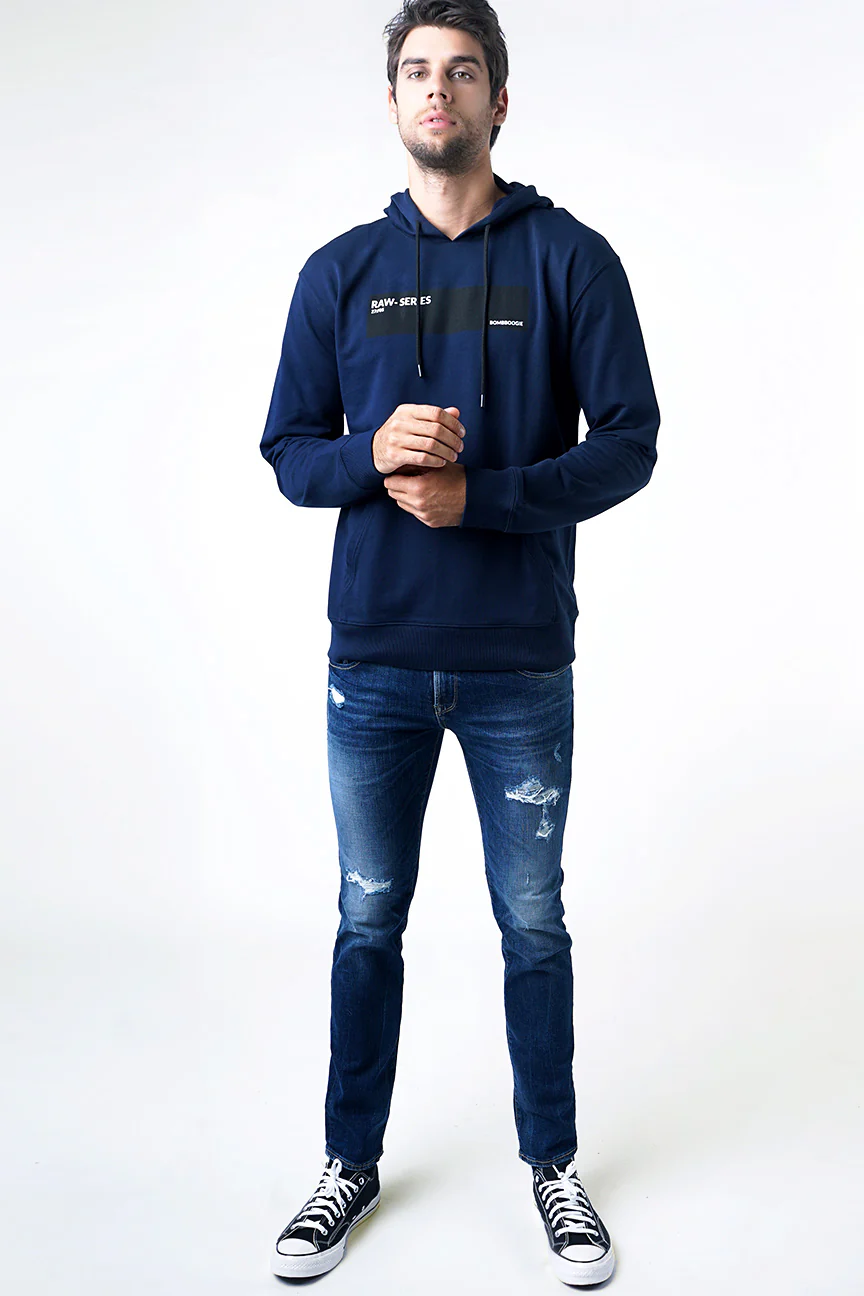 Sweater Hoodie Ginous Navy - Image 2