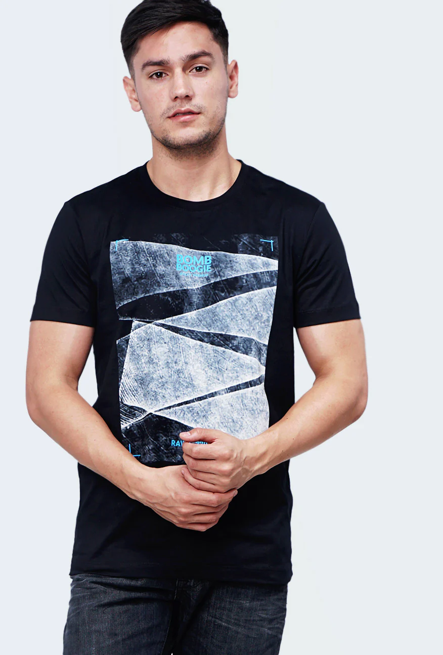 T-Shirt Lengan Pendek Glades Black