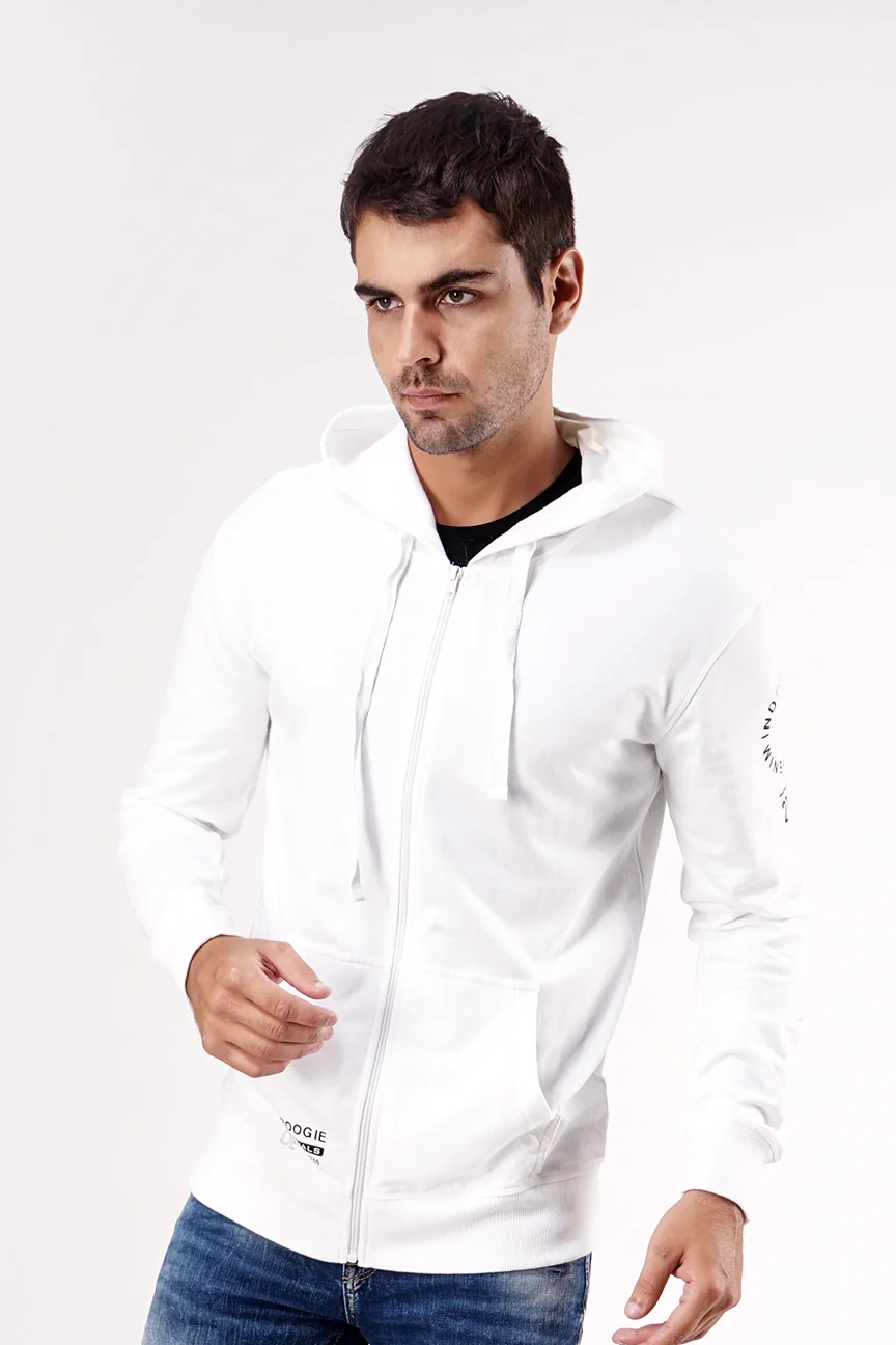 Sweater Hoodie Glazed White