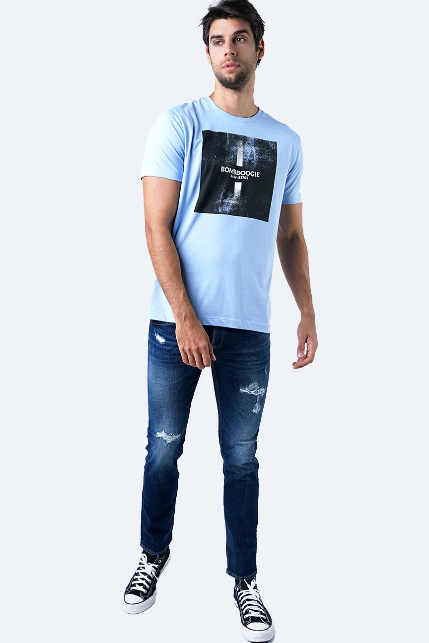 T-Shirt Lengan Pendek Glummer Light Blue - Image 3