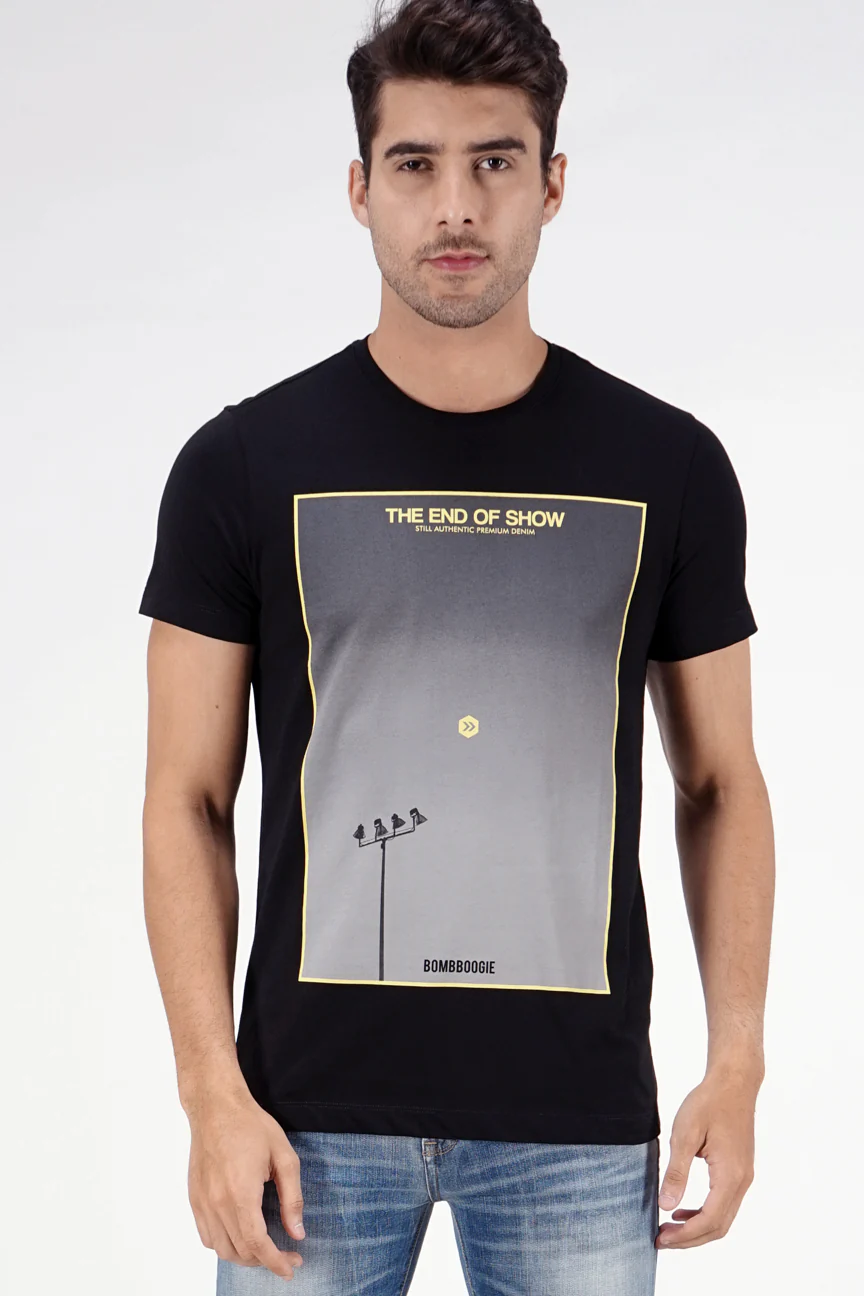 T-Shirt Lengan Pendek Glutten Black - Image 2