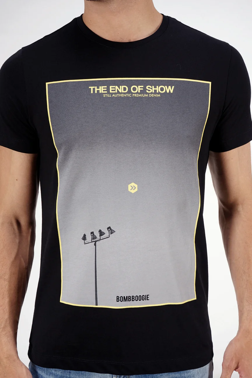 T-Shirt Lengan Pendek Glutten Black - Image 3