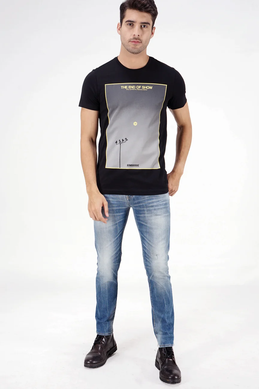 T-Shirt Lengan Pendek Glutten Black - Image 4