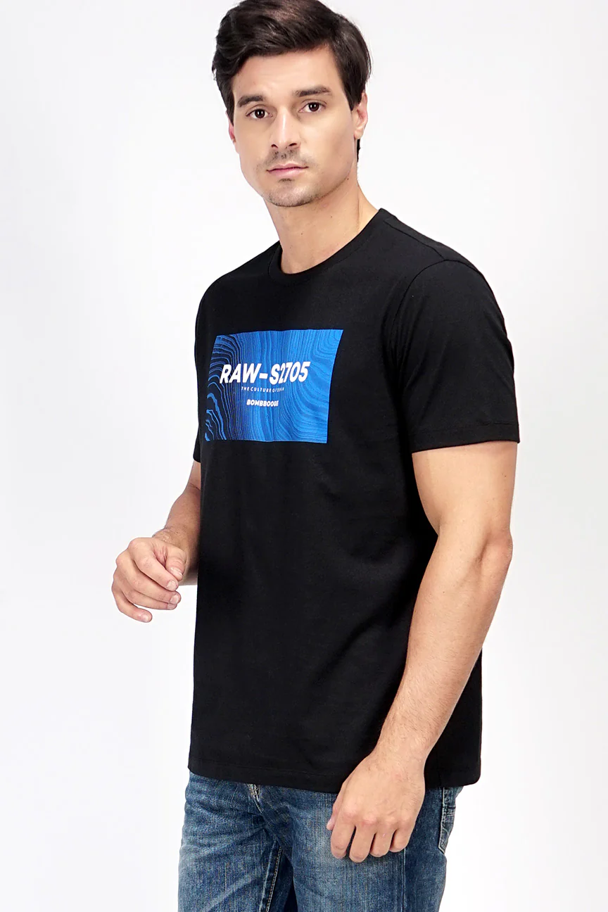 T-Shirt Lengan Pendek Glyph Black