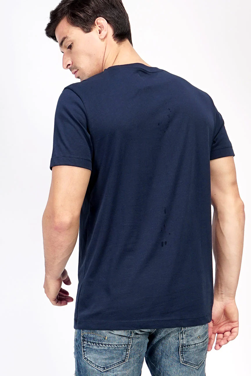 T-Shirt Lengan Pendek Glyps Navy - Image 4