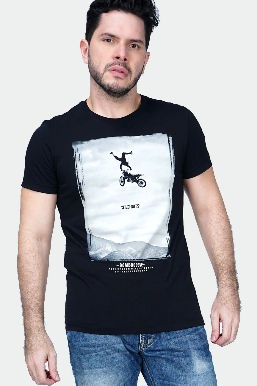 T-Shirt Lengan Pendek Grasster Black