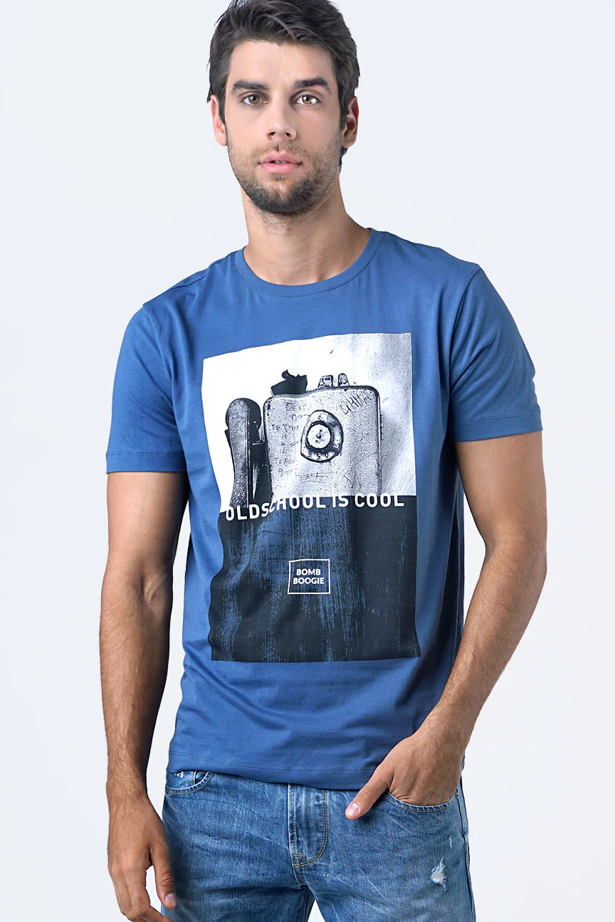 T-Shirt Lengan Pendek Gravia Blue