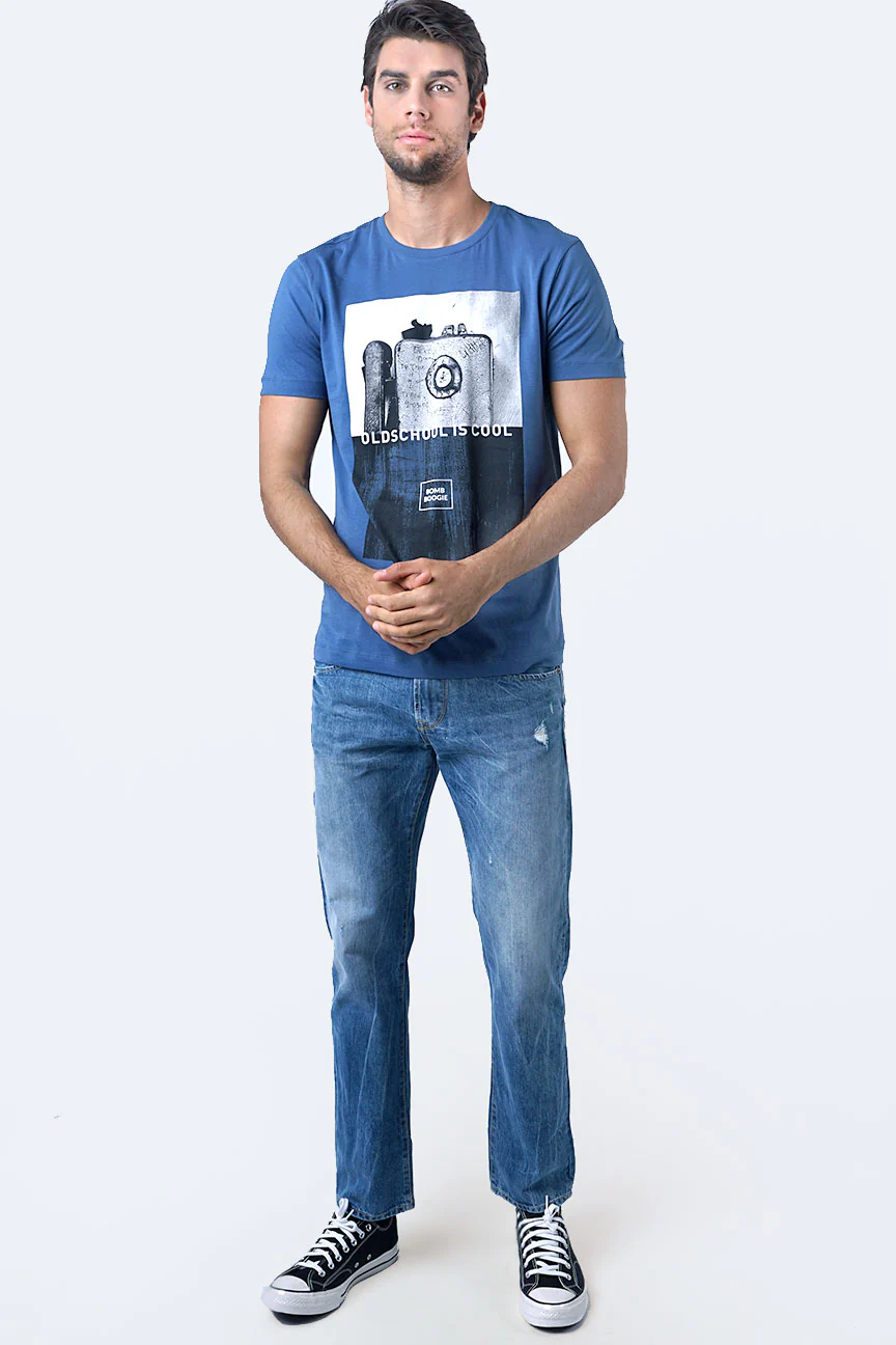 T-Shirt Lengan Pendek Gravia Blue - Image 2