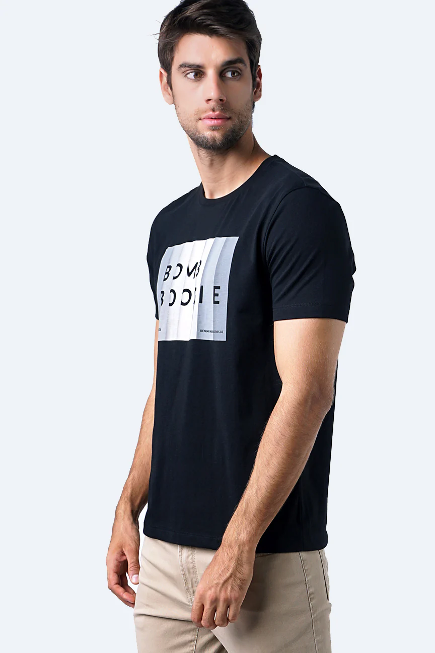 T-Shirt Lengan Pendek Grayson Black