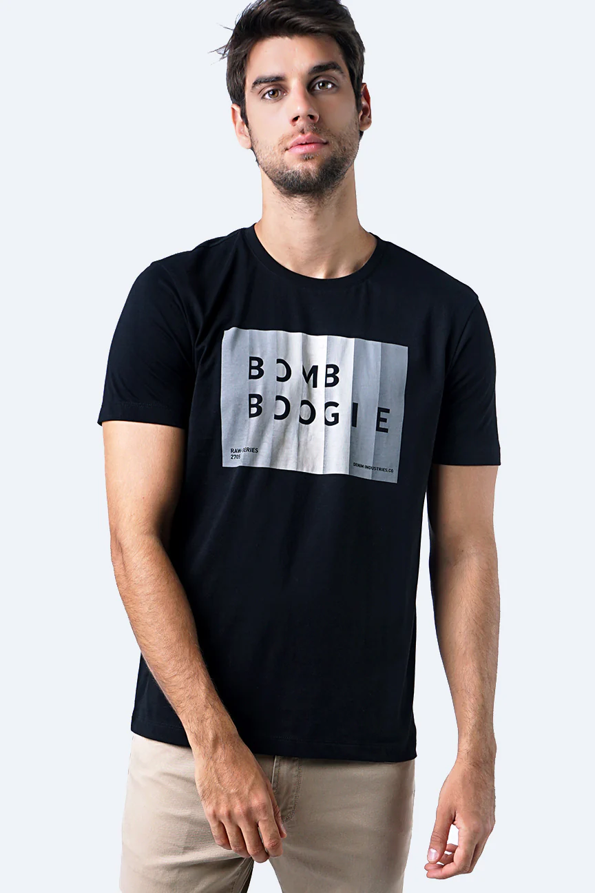 T-Shirt Lengan Pendek Grayson Black - Image 2