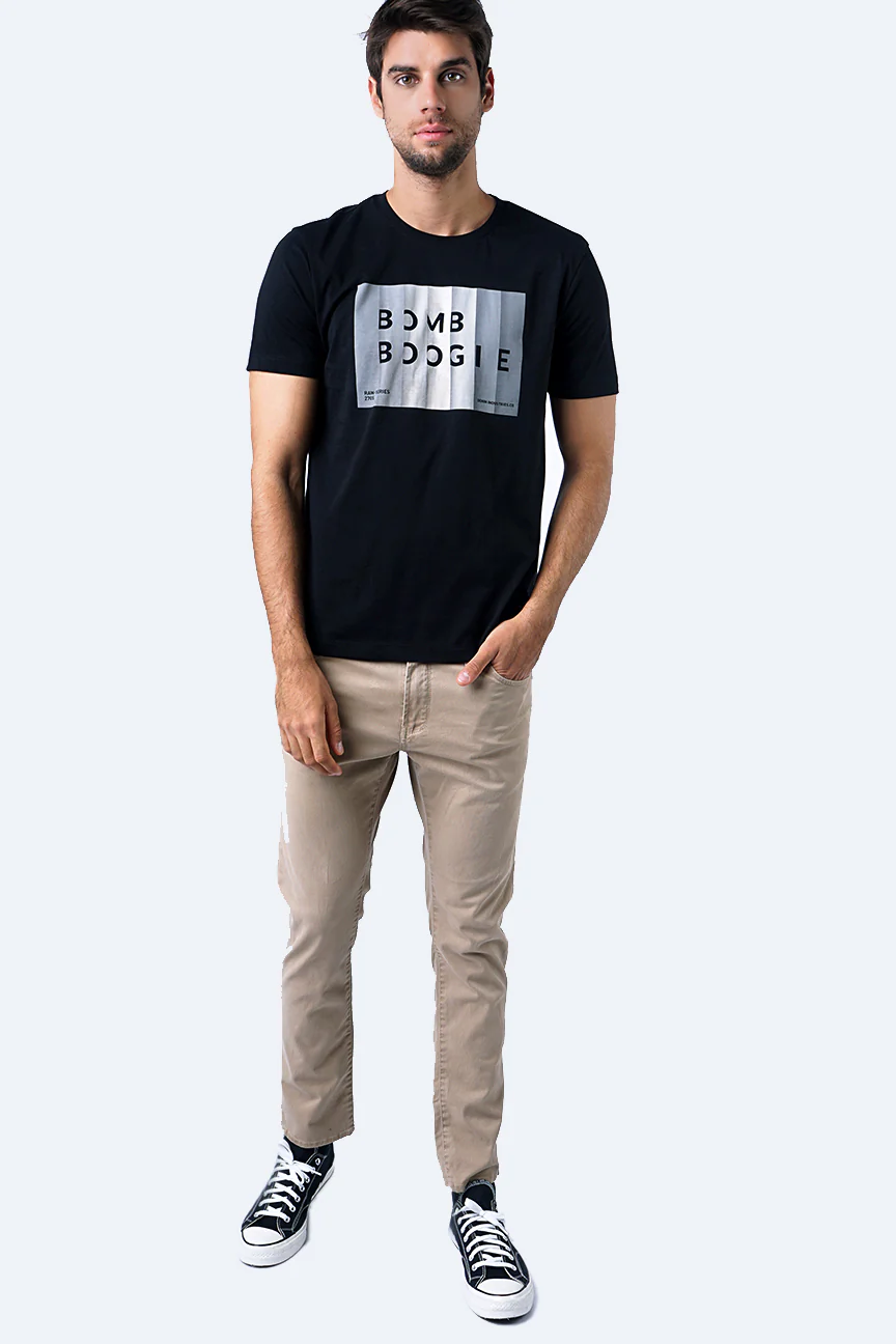 T-Shirt Lengan Pendek Grayson Black - Image 3