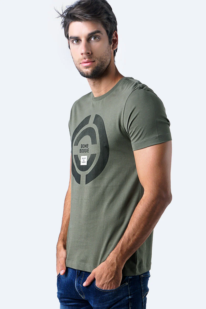 T-Shirt Lengan Pendek Gruison Olive