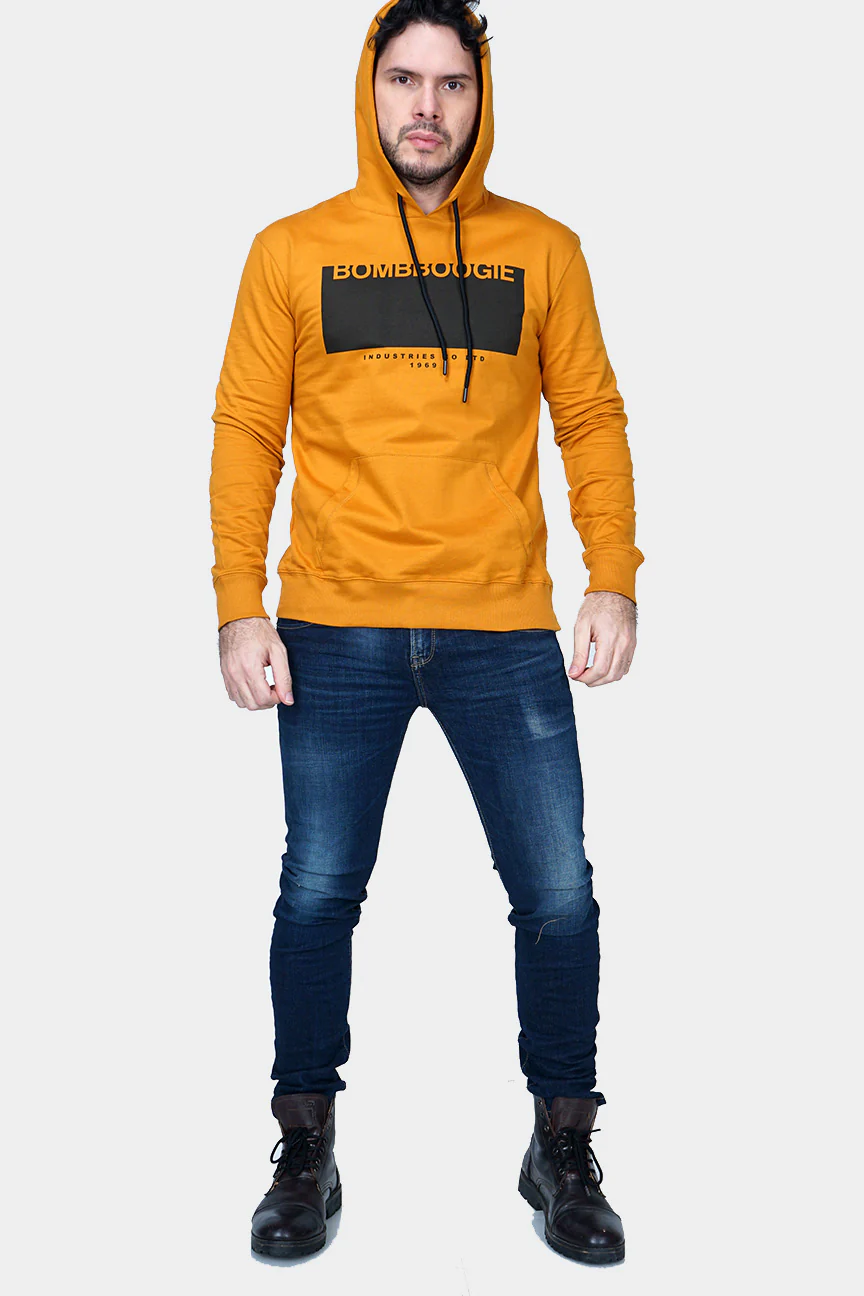 Sweater Hoodie Hartway Dark Mustard - Image 2