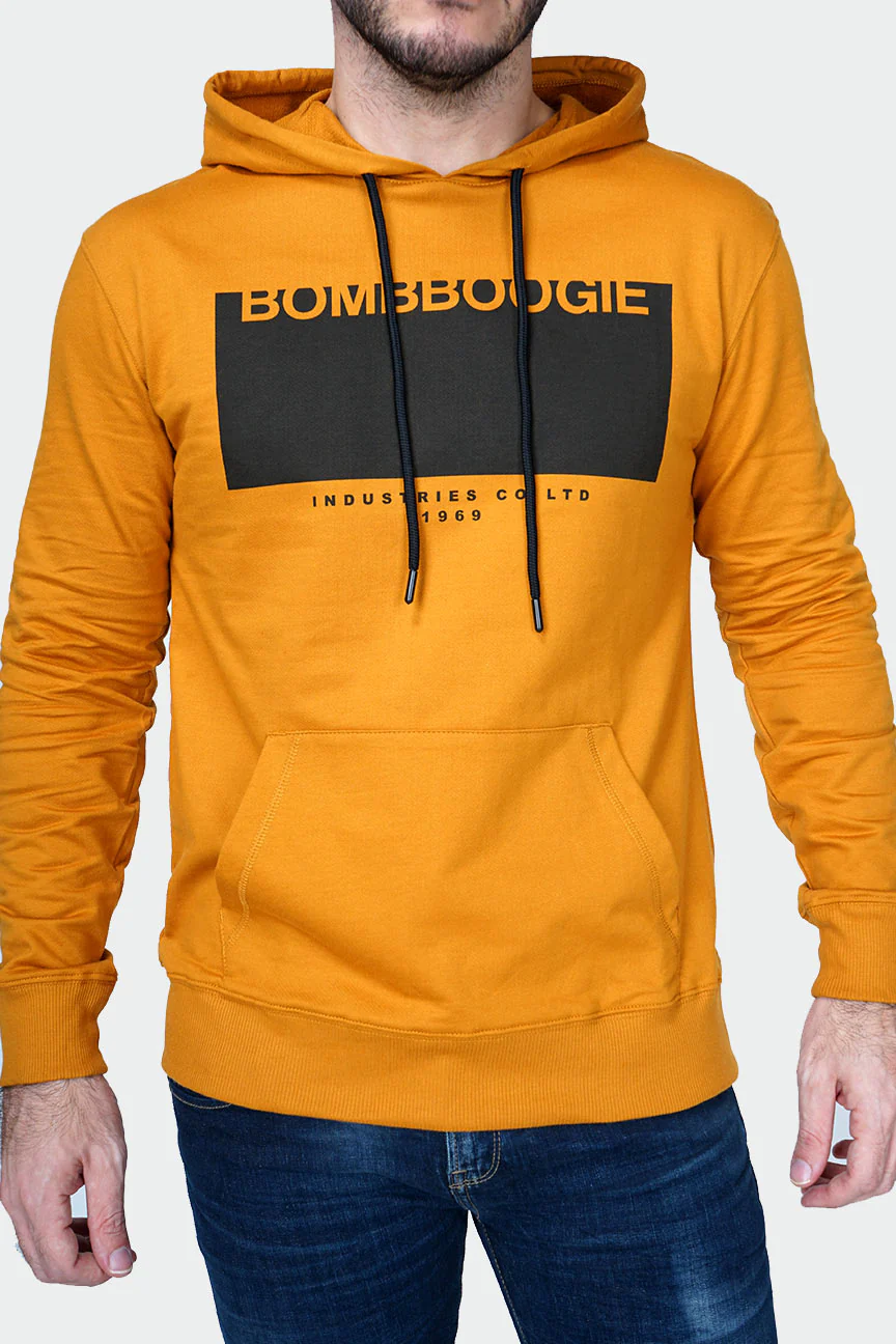 Sweater Hoodie Hartway Dark Mustard - Image 3