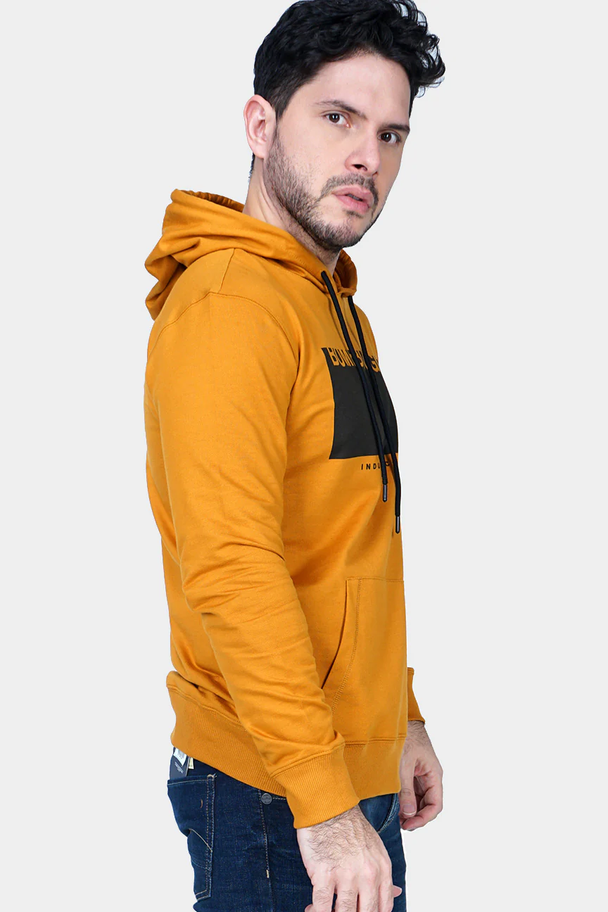 Sweater Hoodie Hartway Dark Mustard - Image 4