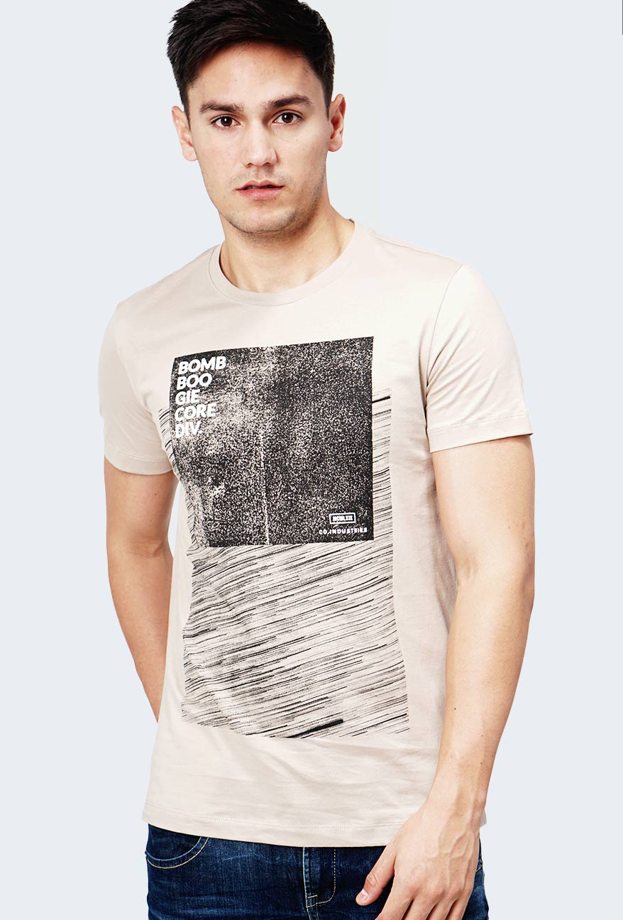 T-Shirt Lengan Pendek Haskov Khaki - Image 2
