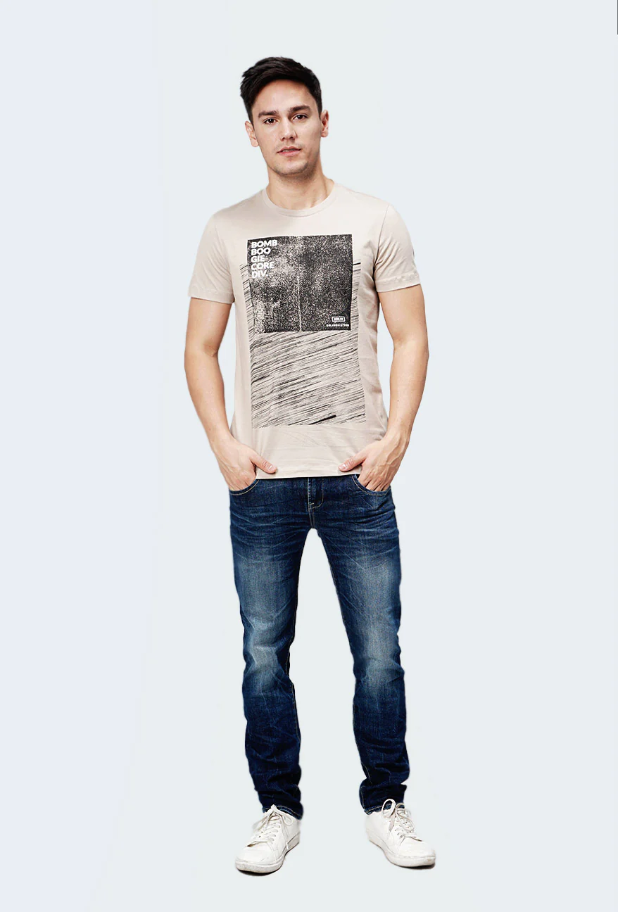 T-Shirt Lengan Pendek Haskov Khaki - Image 3