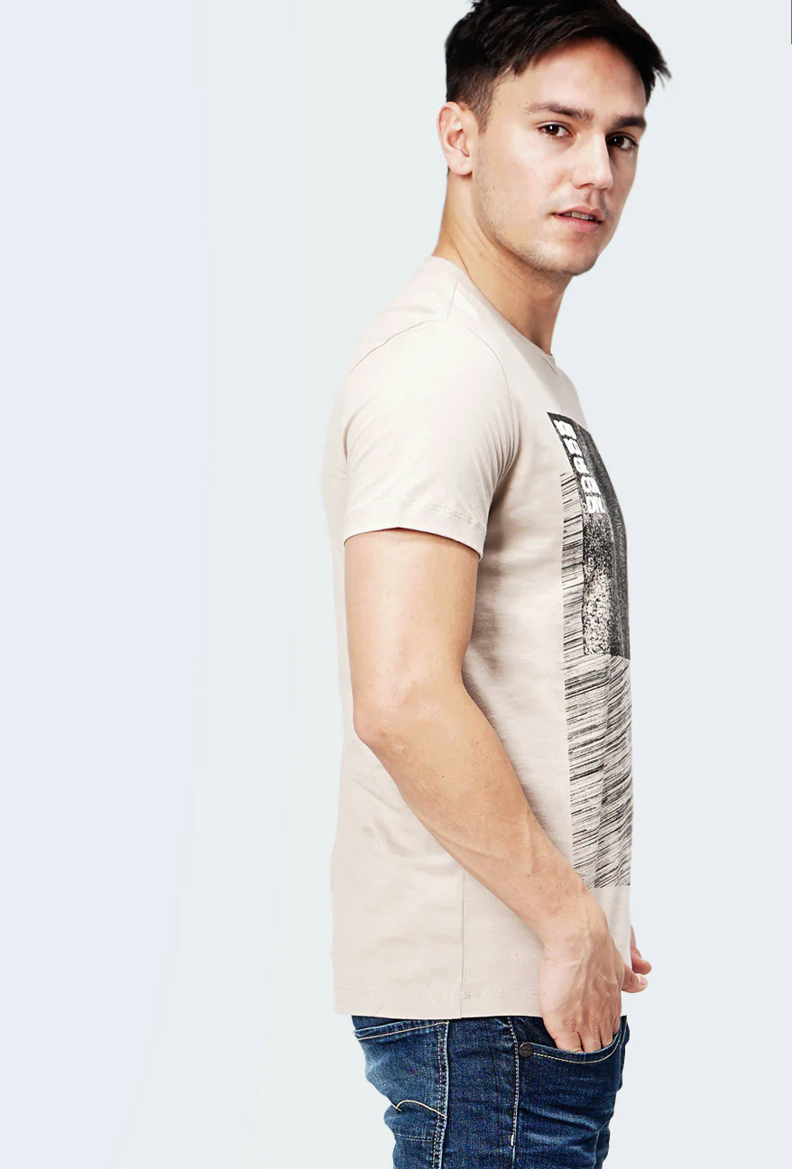 T-Shirt Lengan Pendek Haskov Khaki - Image 4