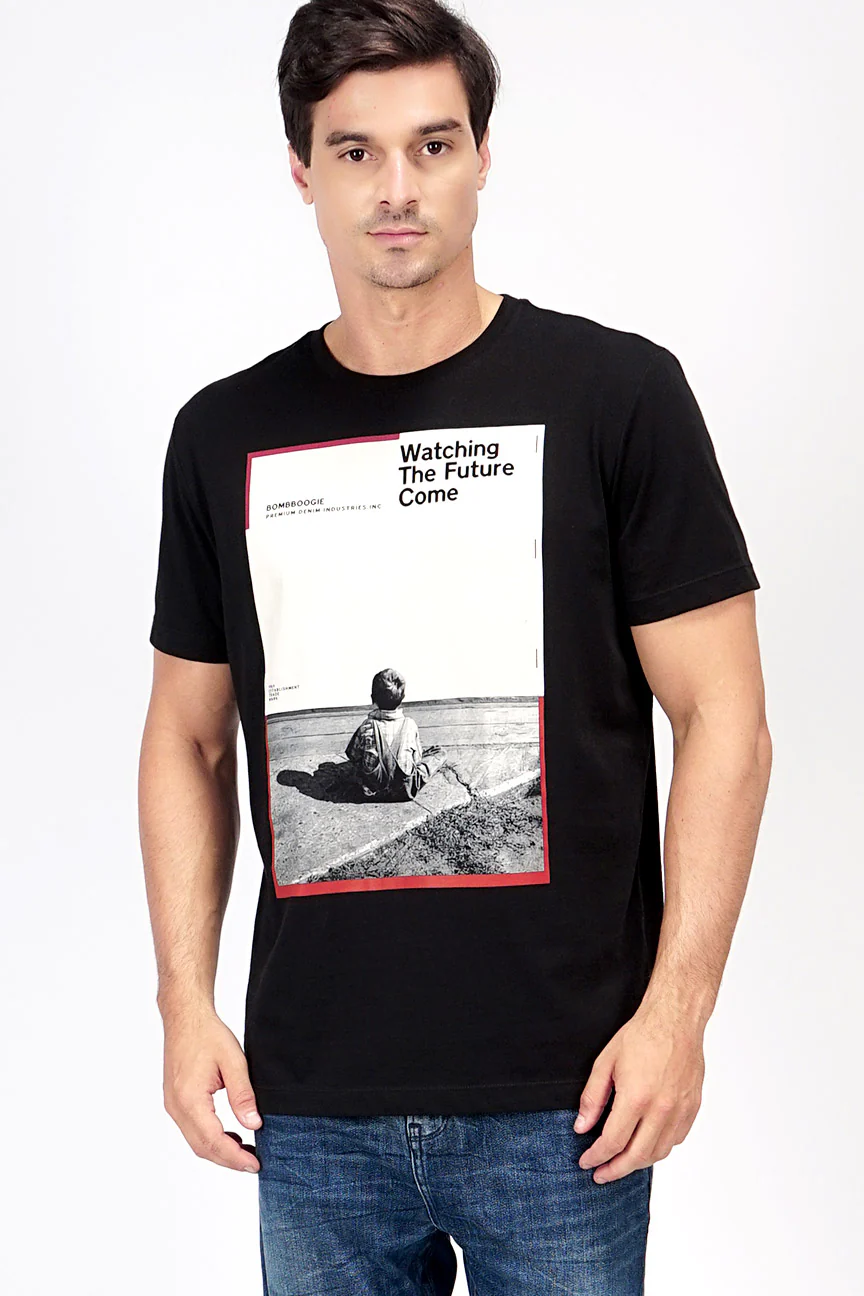 T-Shirt Lengan Pendek Hauler Black - Image 2