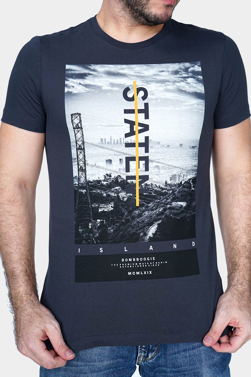 T-Shirt Lengan Pendek Hawker Grey - Image 2