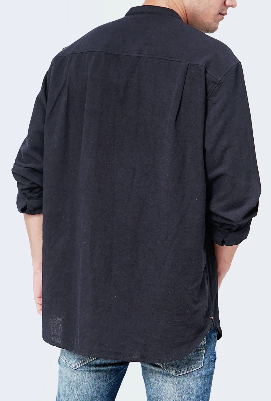 Kemeja Koko Hedley Dark Navy - Image 5