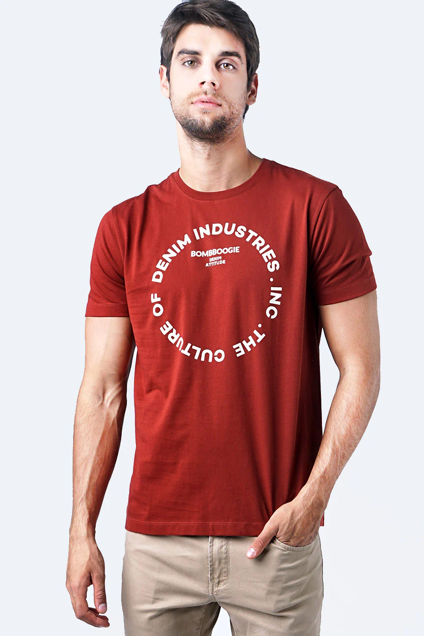 T-Shirt Lengan Pendek Heimic 2.0 Dark Orange