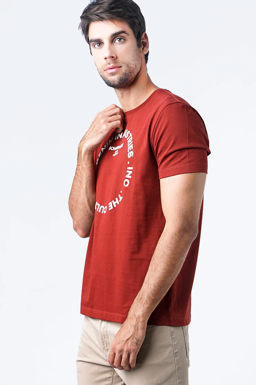 T-Shirt Lengan Pendek Heimic 2.0 Dark Orange - Image 3