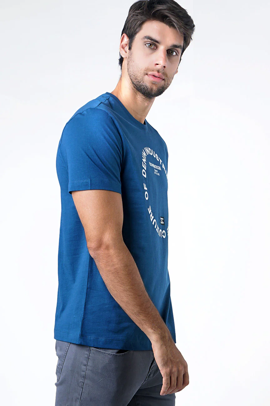 T-Shirt Lengan Pendek Heimic Blue - Image 2