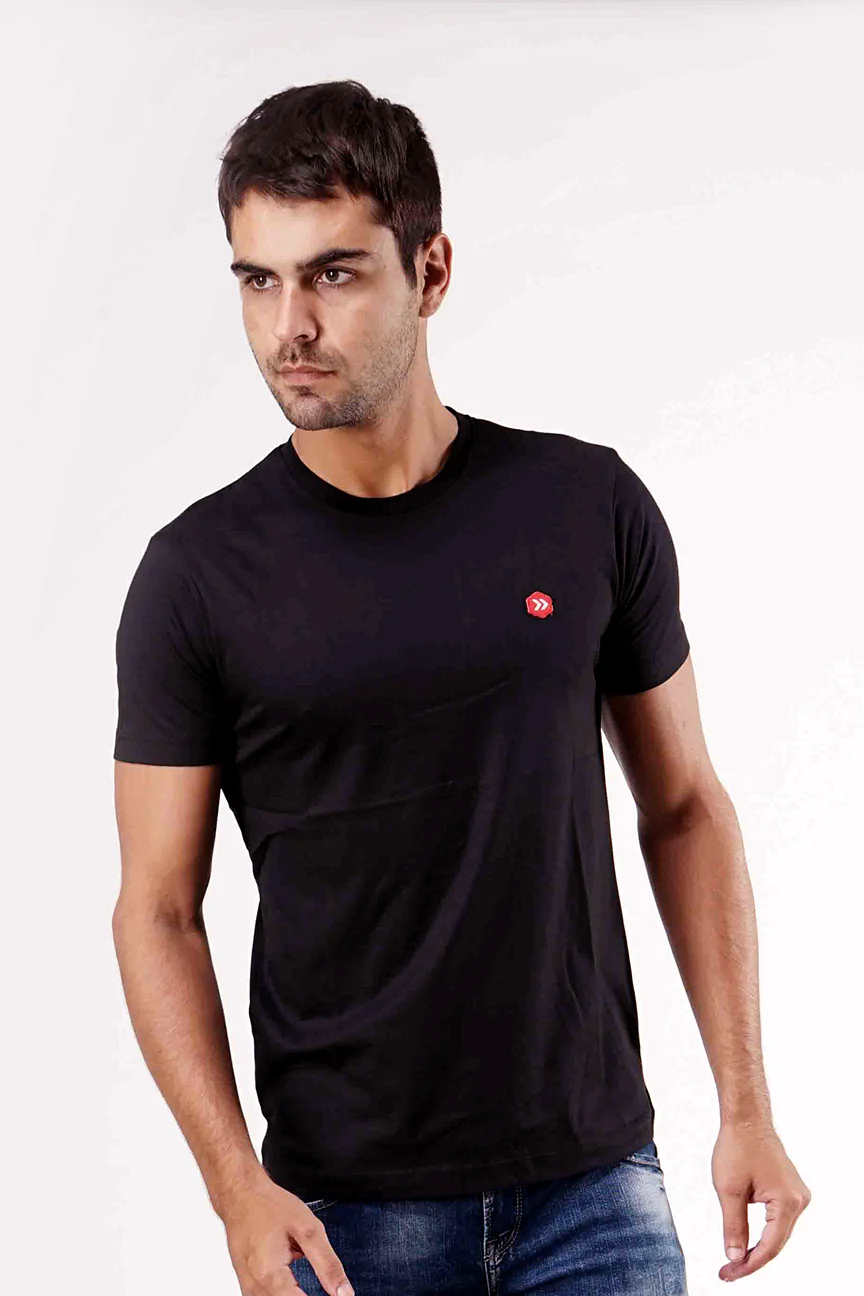 T-Shirt Lengan Pendek Helix Black