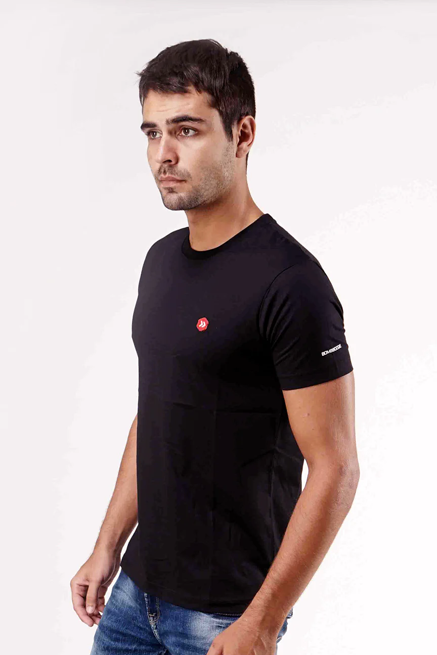 T-Shirt Lengan Pendek Helix Black - Image 2