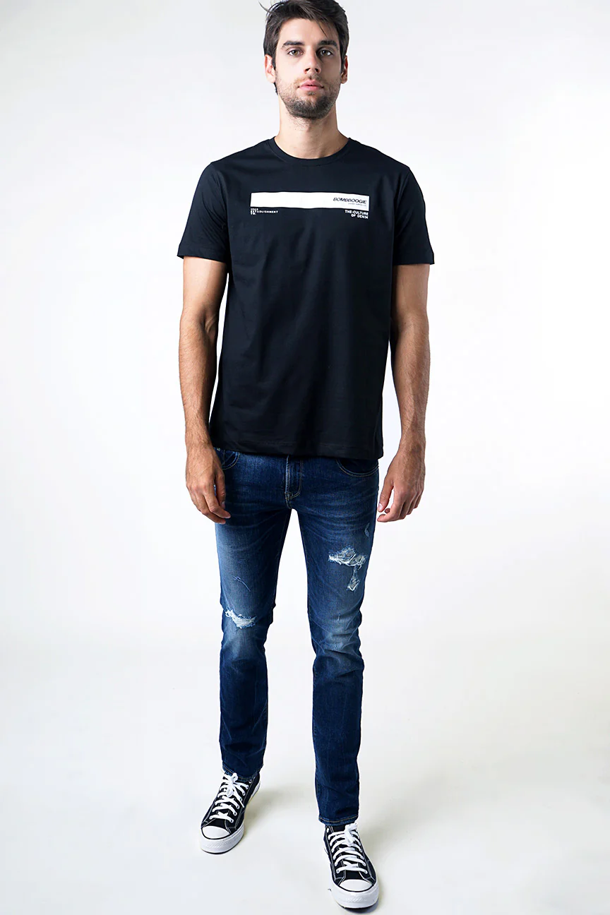 T-Shirt Lengan Pendek Helter Black - Image 3