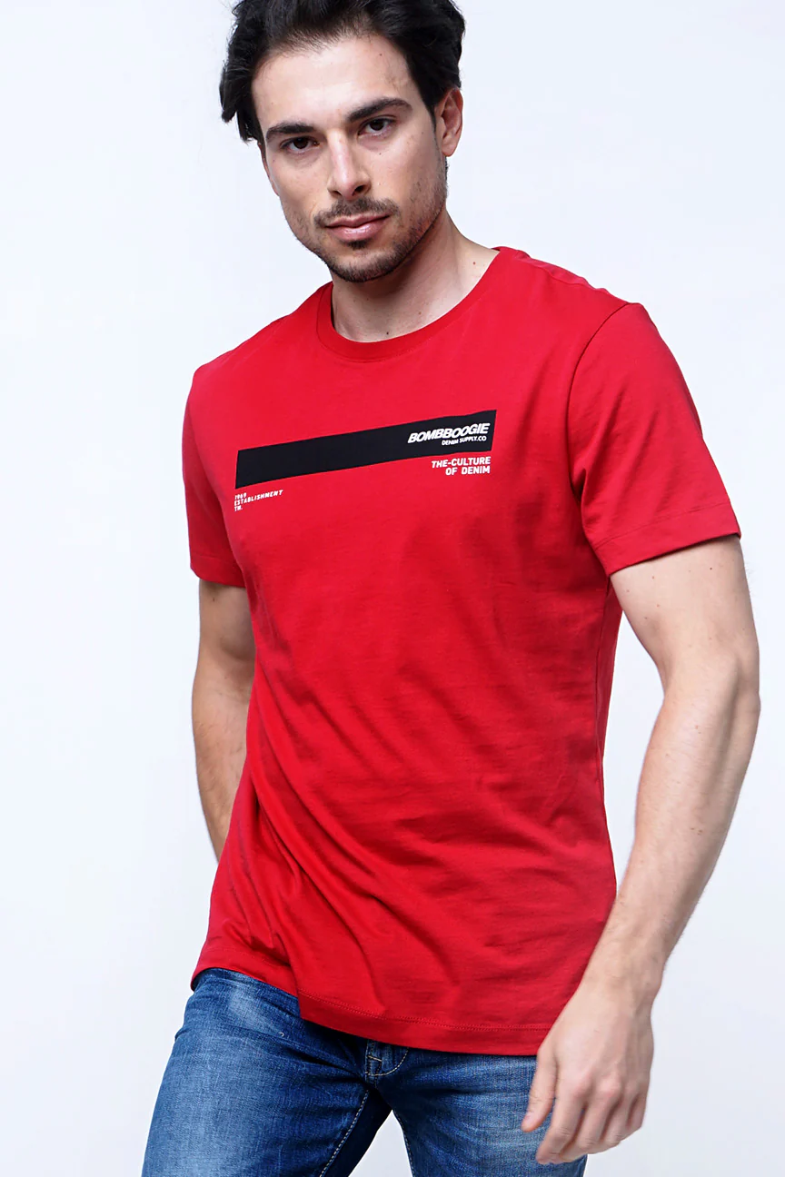 T-Shirt Lengan Pendek Helter Red