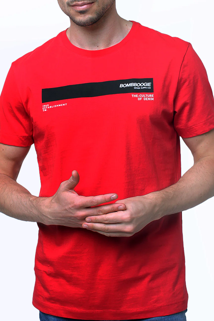 T-Shirt Lengan Pendek Helter Red - Image 2