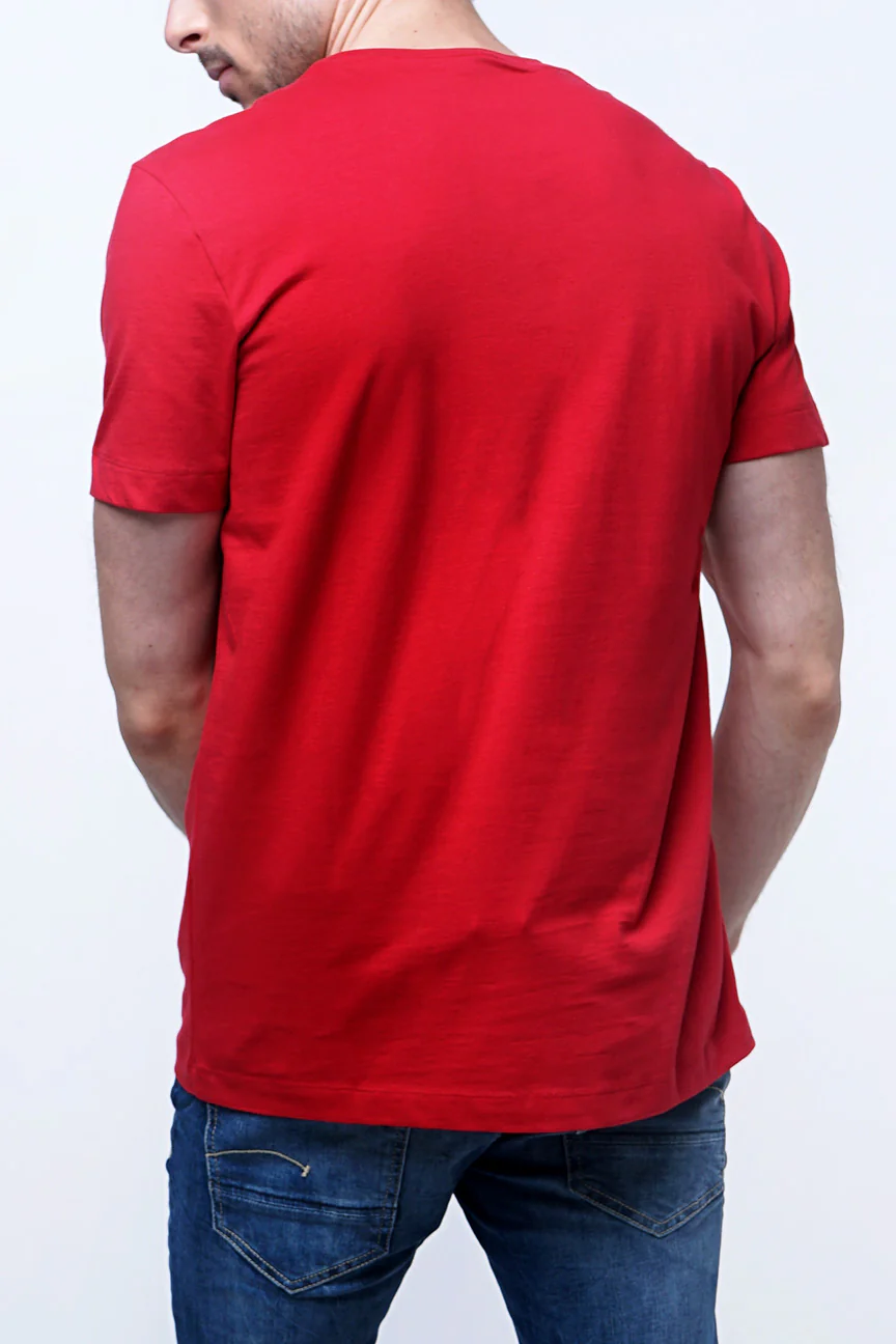 T-Shirt Lengan Pendek Helter Red - Image 4