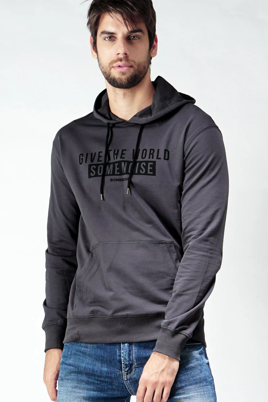 Sweater Hoodie Hetson Grey - Image 2