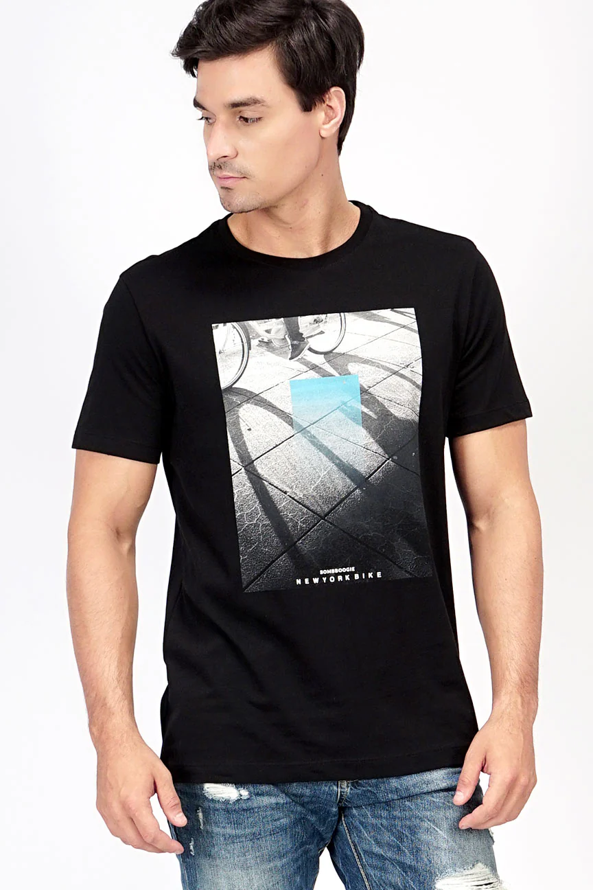T-Shirt Lengan Pendek Hickers Black