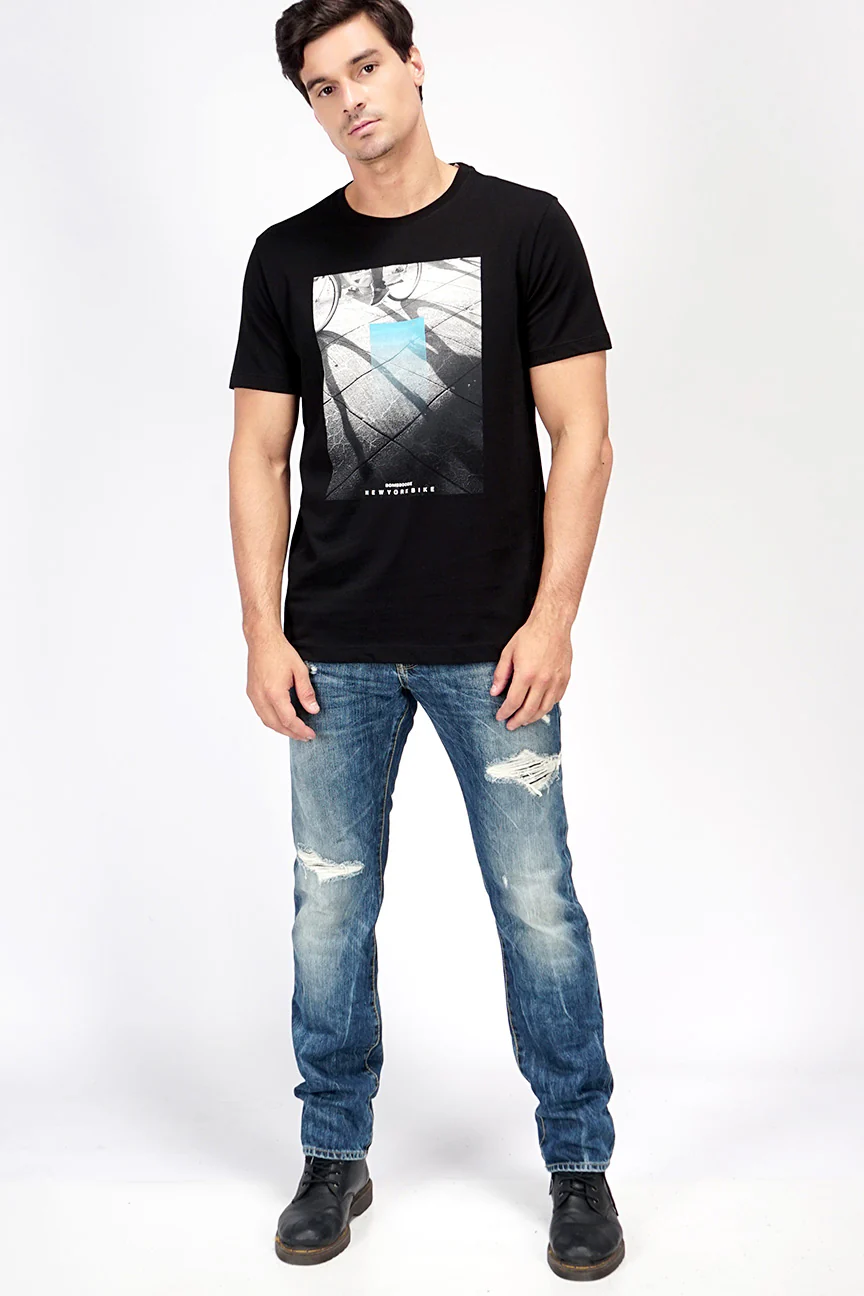 T-Shirt Lengan Pendek Hickers Black - Image 2