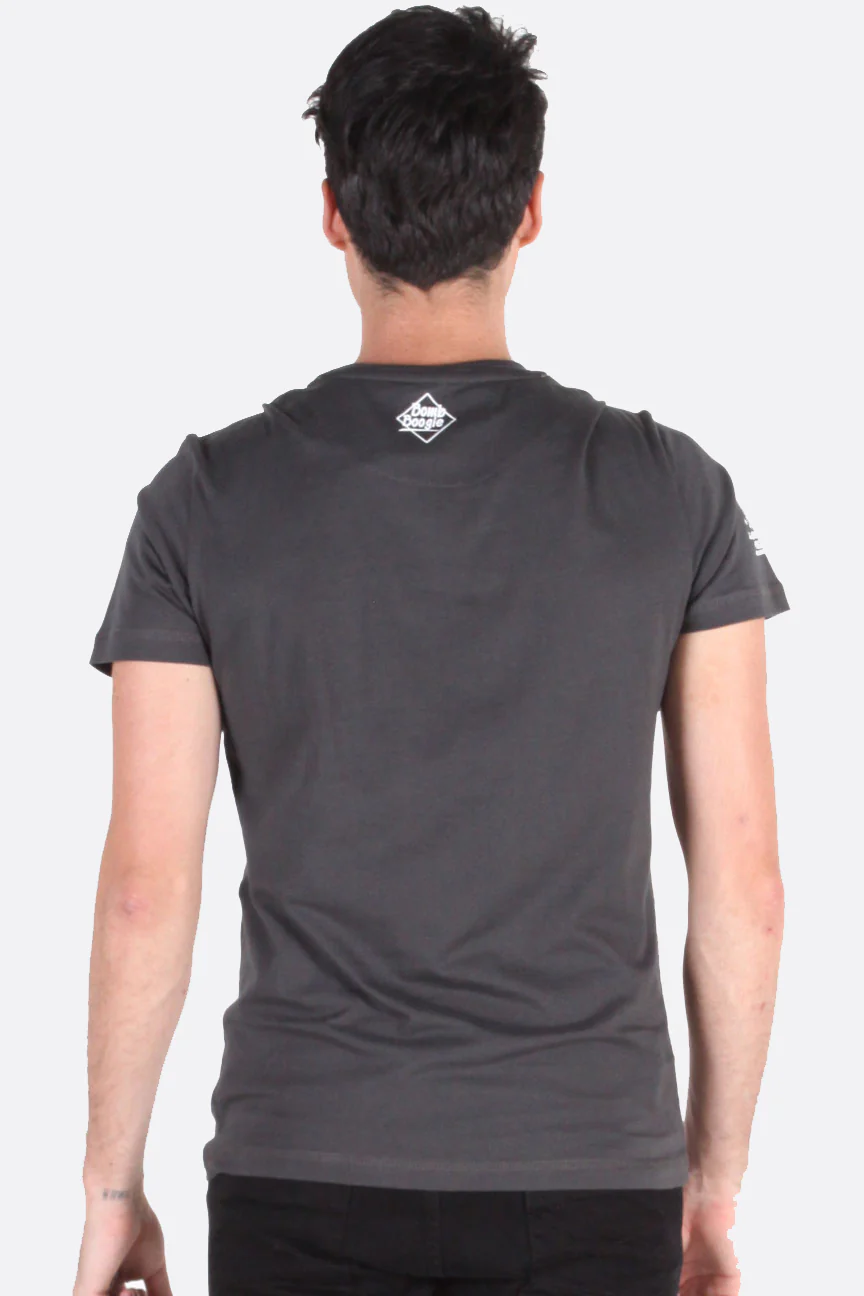 T-Shirt Lengan Pendek Hockey Skeleton Dark Grey - Image 3
