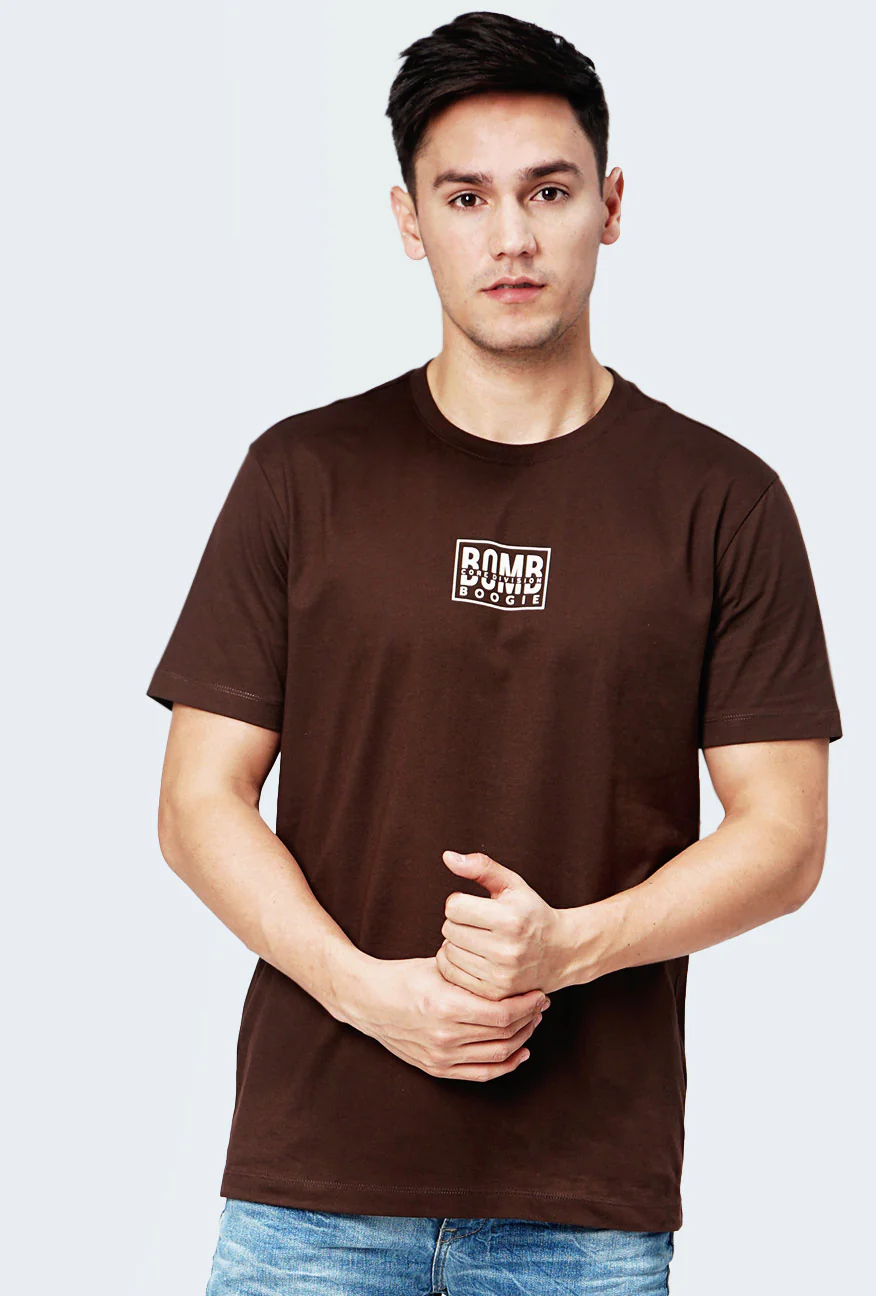 T-Shirt Lengan Pendek Holmes Brown - Image 2