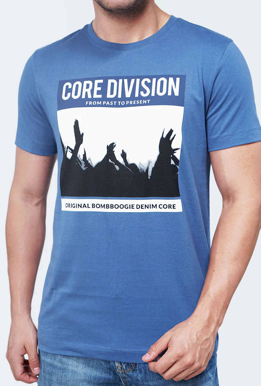 T-Shirt Lengan Pendek Horlaust Blue - Image 2