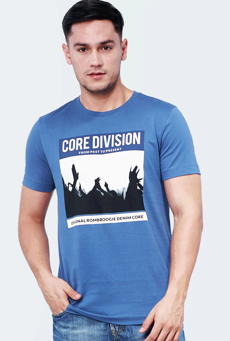 T-Shirt Lengan Pendek Horlaust Blue - Image 3